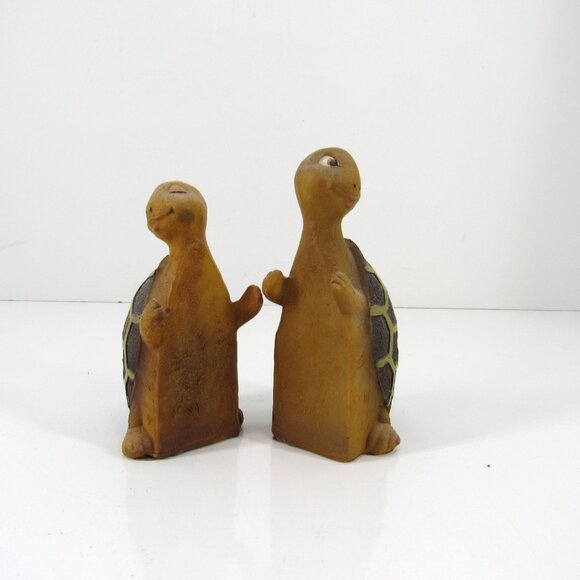 Turtle Love Hugging Turtles Resin Figurines Brown with Brown Yellow Shell 4 Inch - Picture 5 of 7